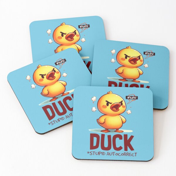 Item preview, Duck Stupid Autocorrect Funny Duck Meme designed and sold by RajDeals.