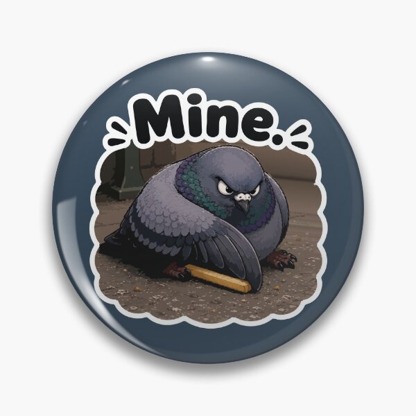Item preview, Mine Funny Pigeon Bread Protector Cartoon Sticker designed and sold by SimplePoDesign.