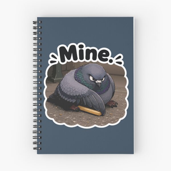 Item preview, Mine Funny Pigeon Bread Protector Cartoon Sticker designed and sold by SimplePoDesign.