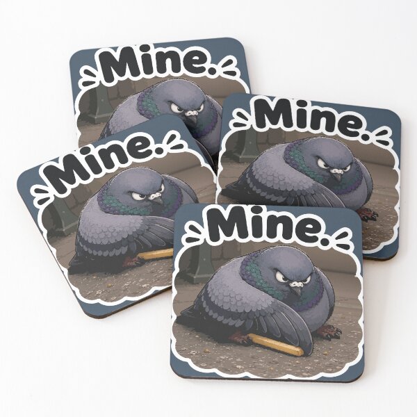 Item preview, Mine Funny Pigeon Bread Protector Cartoon Sticker designed and sold by SimplePoDesign.