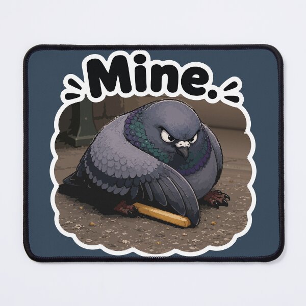 Item preview, Mine Funny Pigeon Bread Protector Cartoon Sticker designed and sold by SimplePoDesign.