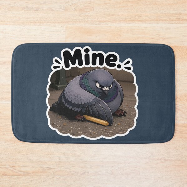 Item preview, Mine Funny Pigeon Bread Protector Cartoon Sticker designed and sold by SimplePoDesign.