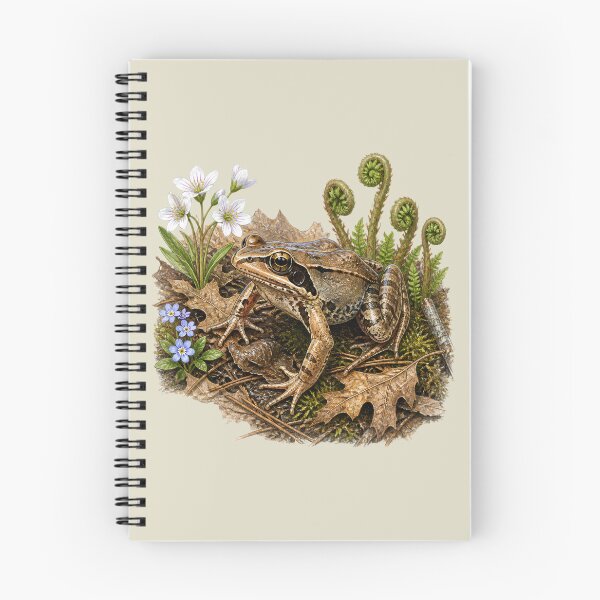 Item preview, Wood Frog Colored Pencil Naturalist Wildlife Design designed and sold by BloomStudio1.