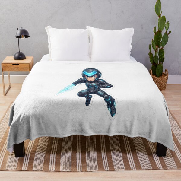 Item preview, Cyber Blade Warrior | Futuristic Chibi Soldier | Sci-Fi Anime Art designed and sold by AdityaShop18.