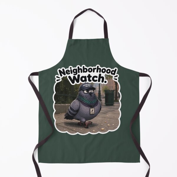 Item preview, Neighborhood Watch Funny Security Pigeon Cartoon Sticker designed and sold by SimplePoDesign.