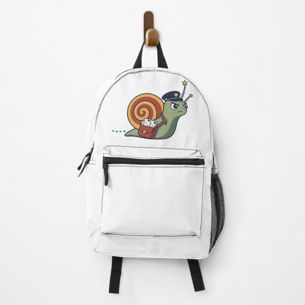 Item preview, Snail Mail — Snail with Vintage Postman Bag Animal-pun Humor designed and sold by MOSIDRIP™.