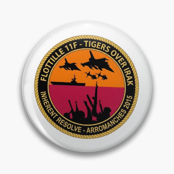 Item preview, French Naval Aviation Flottille 11F "Tigers Over Irak" Operation Inherent Resolve Patch designed and sold by CharlieDesings.