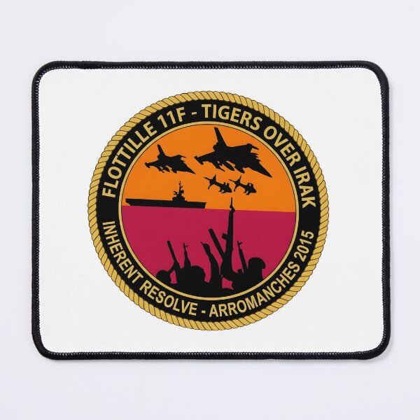 Item preview, French Naval Aviation Flottille 11F "Tigers Over Irak" Operation Inherent Resolve Patch designed and sold by CharlieDesings.