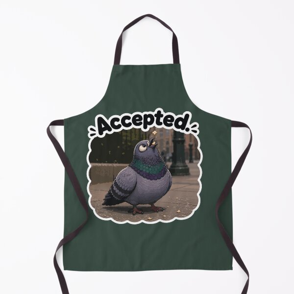 Item preview, Accepted Funny Pigeon Crumb Catch Cartoon Sticker designed and sold by SimplePoDesign.