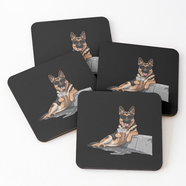 Item preview, German Shepherd Sunglasses Iced Coffee Dog Owner Pet Parent designed and sold by PopStars1993.
