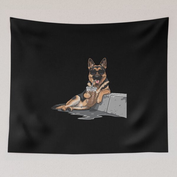 Item preview, German Shepherd Sunglasses Iced Coffee Dog Owner Pet Parent designed and sold by PopStars1993.