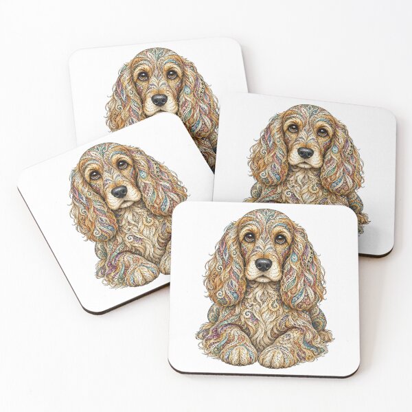 Artikelvorschau, Komplizierter Cocker Spaniel entworfen und verkauft von PaintedbyCarol.