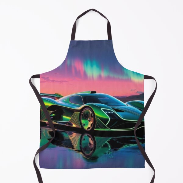 Item preview, Aurora Hypercar | Neon Supercar Under the Northern Lights designed and sold by Nexus Space.