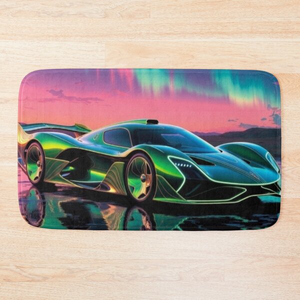 Item preview, Aurora Hypercar | Neon Supercar Under the Northern Lights designed and sold by Nexus Space.