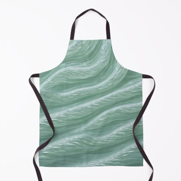Item preview, Silky Mint Wave Abstract Fluid Art Desk Mat designed and sold by CuteSlothWorld.