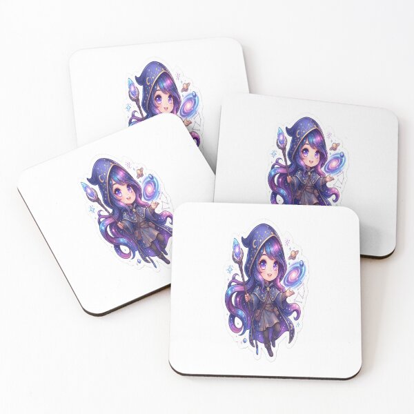 Item preview, Cosmic Star Mage | Chibi Galaxy Wizard | Magical Fantasy Anime Art designed and sold by AdityaShop18.