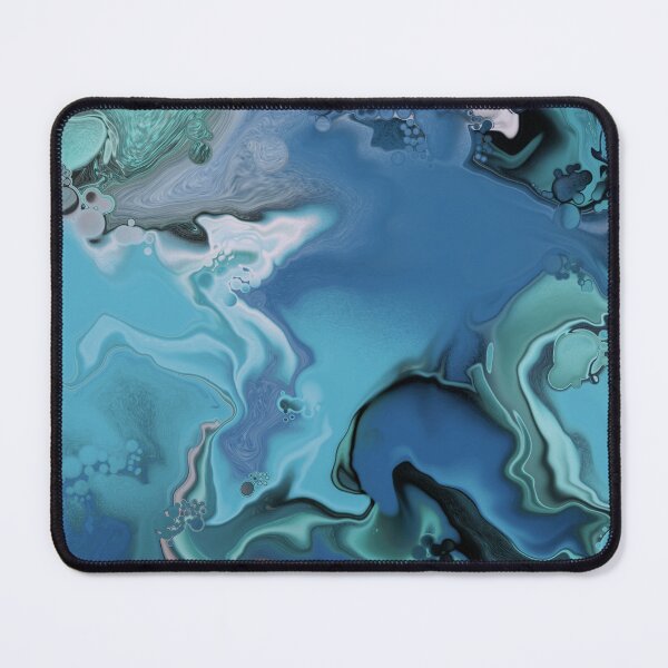 Item preview, Aqua ChromaFlow | Abstract Acrylic Pour designed and sold by byKira-Dark.