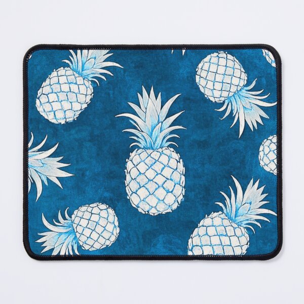 Item preview, Blue Topical Pineapples Watercolor  designed and sold by AOCollections.