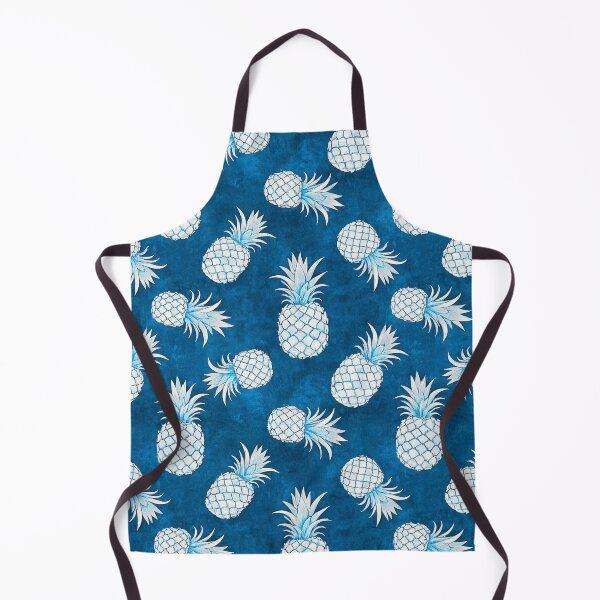 Item preview, Blue Topical Pineapples Watercolor designed and sold by AOCollections.