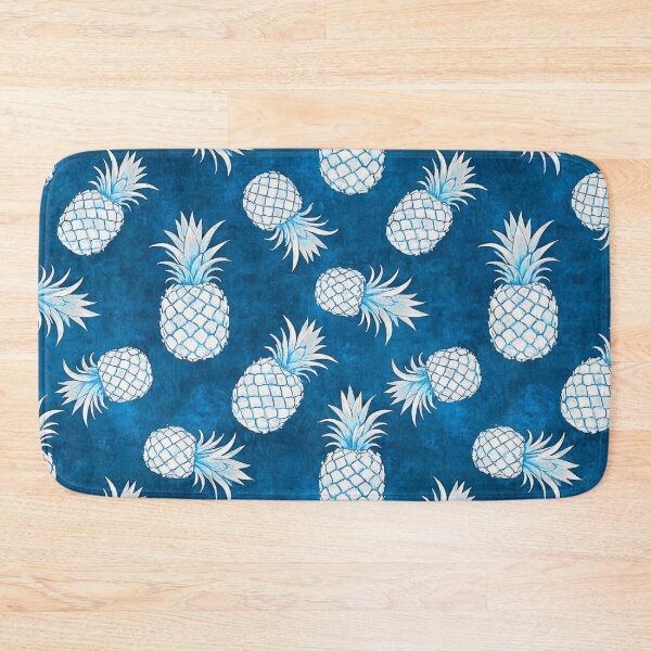 Item preview, Blue Topical Pineapples Watercolor  designed and sold by AOCollections.