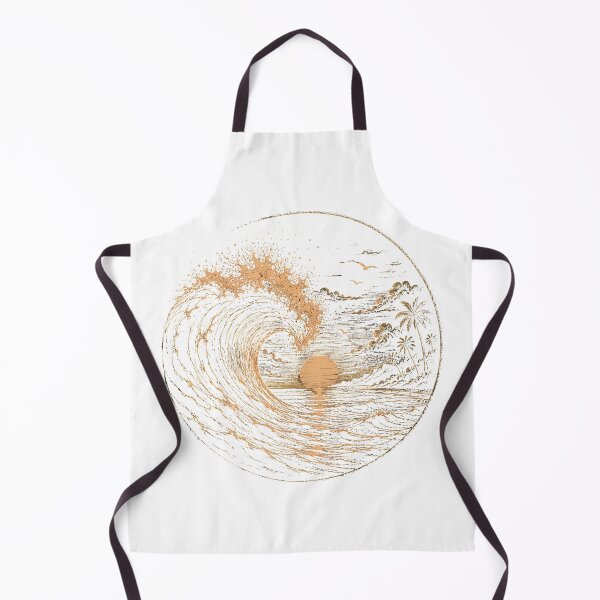 Item preview, Ocean Wave Sunset | Vintage Tropical Surf Beach T-Shirt designed and sold by CalmMandala.