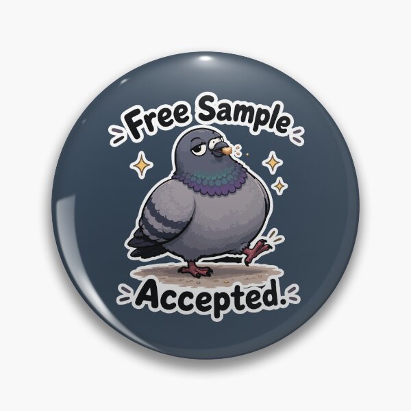 Item preview, Free Sample Accepted Funny Pigeon Cartoon Sticker designed and sold by SimplePoDesign.