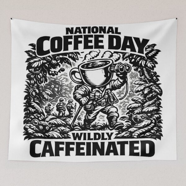 Item preview, Wildly Caffeinated National Coffee Day Astronaut Explorer designed and sold by irfanshikh.