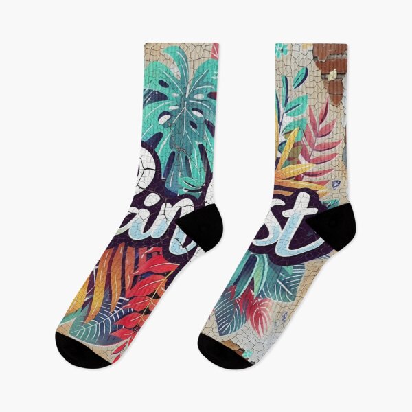 Item preview, rainforest cracked peeling colorful weathered geometric abstract design designed and sold by SmashingDeals.
