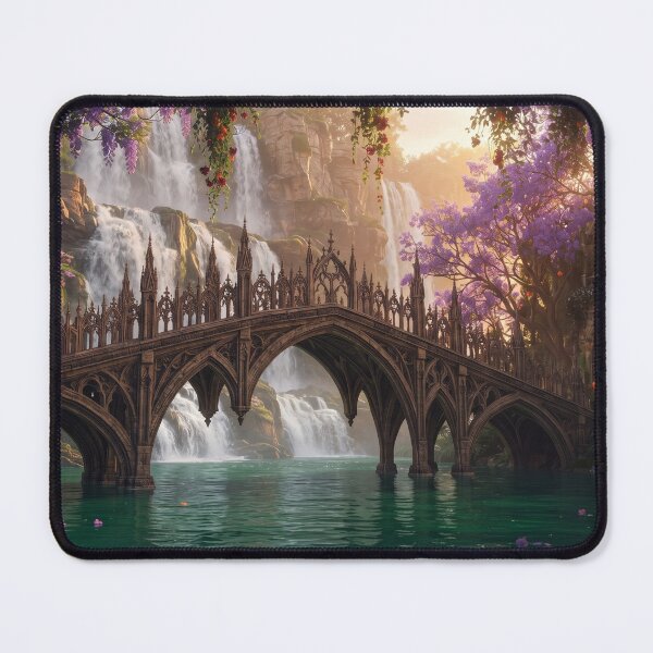 Item preview, Enchanted Elven Bridge at Sunset designed and sold by BlareBlare.