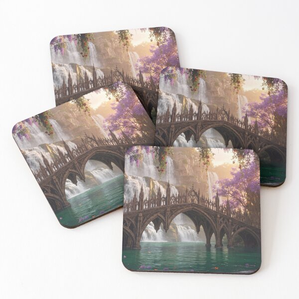 Item preview, Enchanted Elven Bridge at Sunset designed and sold by BlareBlare.