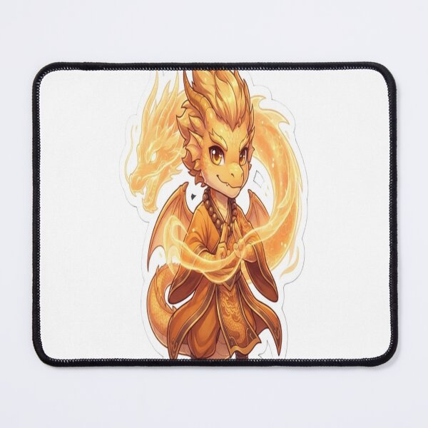 Item preview, Golden Dragon Monk | Chibi Mystic Dragon | Fantasy Anime Art designed and sold by AdityaShop18.