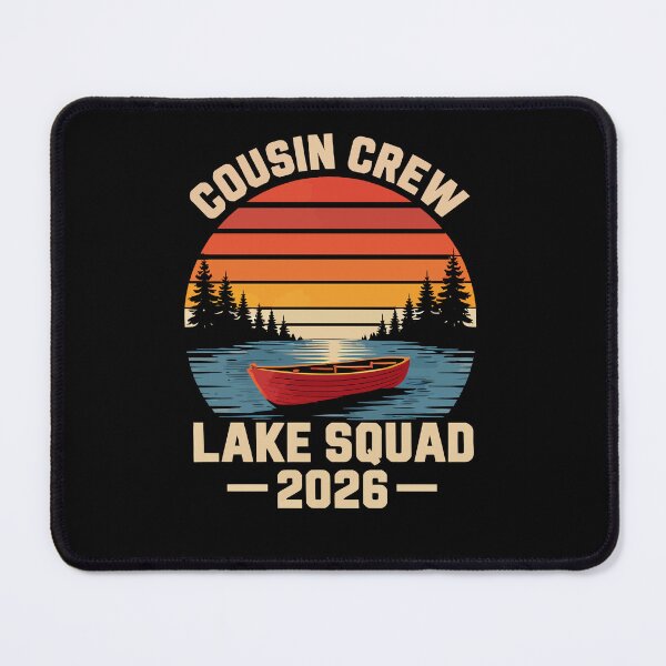 Item preview, Cousin Crew Lake Squad 2026 - Retro Canoe Vacation Art designed and sold by BendyBeasts.