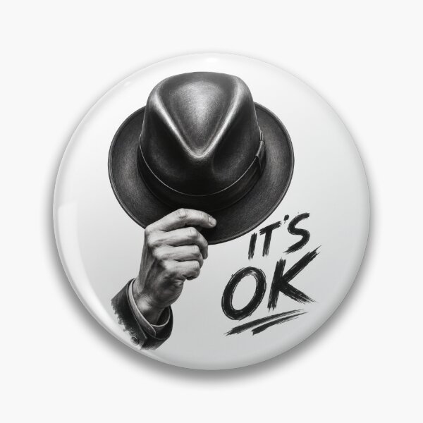 Item preview, It's OK Vintage Fedora Hat Graphic designed and sold by NucciCollective.