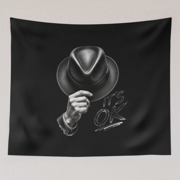 Item preview, It's OK Vintage Fedora Hat Graphic designed and sold by NucciCollective.