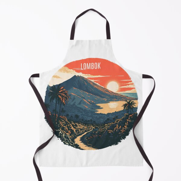 Item preview, Lombok volcanic landscape sunset designed and sold by filou designs.