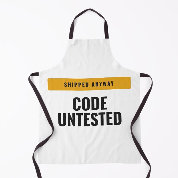 Item preview, Code Untested Shipped Anyway Developer Programmer Tee designed and sold by Studio Deadpan.