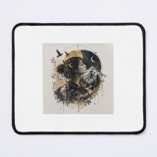 Item preview, Moonbound Oracle – Mystical Wilderness Portrait designed and sold by DESPOT07.