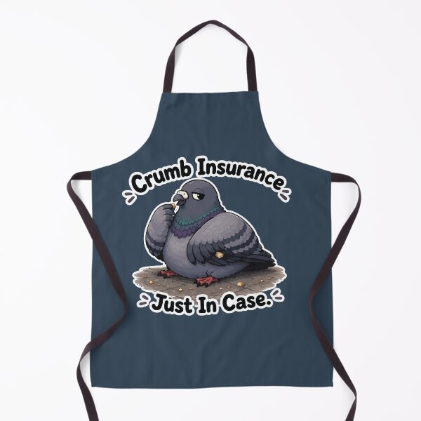 Item preview, Crumb Insurance Funny Pigeon Cartoon Sticker designed and sold by SimplePoDesign.