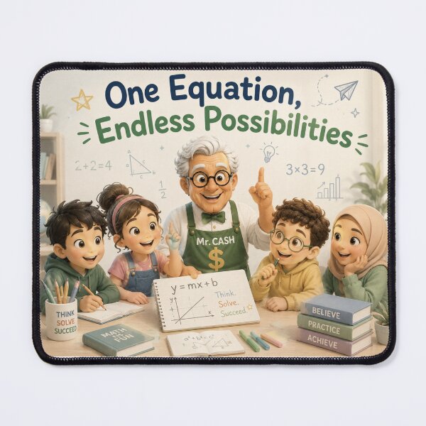 Item preview, One Equation Endless Possibilities with Cash designed and sold by LumivaraGallery.