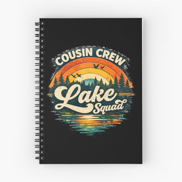 Item preview, Cousin Crew Lake Squad - Vintage Retro Sunset Lake Art designed and sold by BendyBeasts.