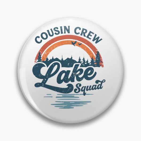 Item preview, Cousin Crew Lake Squad - Retro Rainbow Lake Vacation Art designed and sold by BendyBeasts.