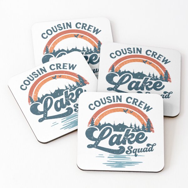 Item preview, Cousin Crew Lake Squad - Retro Rainbow Lake Vacation Art designed and sold by BendyBeasts.