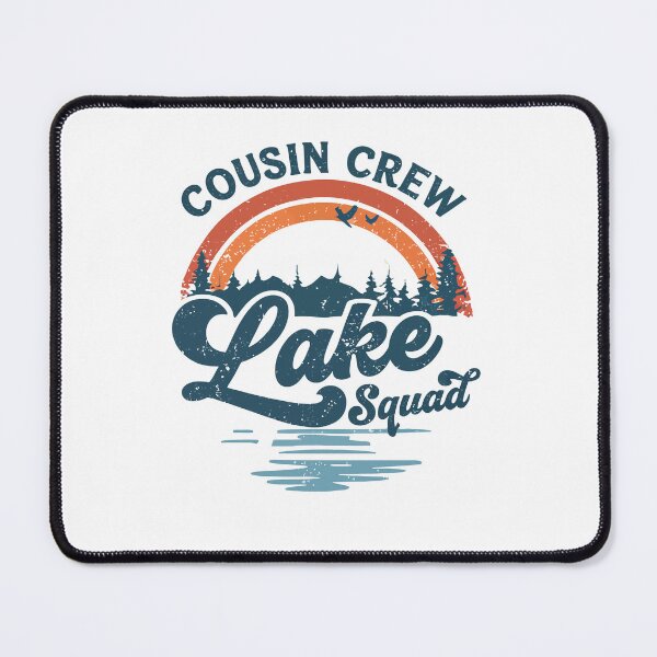 Item preview, Cousin Crew Lake Squad - Retro Rainbow Lake Vacation Art designed and sold by BendyBeasts.