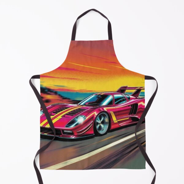 Item preview, Retro Sunset Supercar | Neon Racing Car Vector Artwork designed and sold by Nexus Space.