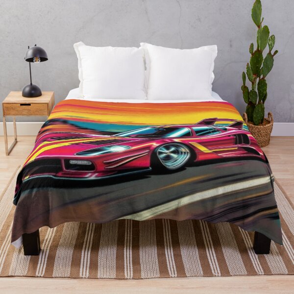 Item preview, Retro Sunset Supercar | Neon Racing Car Vector Artwork designed and sold by Nexus Space.
