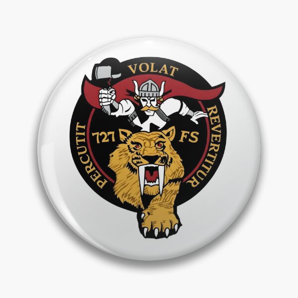 Item preview, USAF 727th Fighter Squadron "Percutit Volat Revertitur" Patch designed and sold by CharlieDesings.