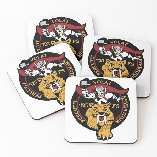Item preview, USAF 727th Fighter Squadron "Percutit Volat Revertitur" Patch designed and sold by CharlieDesings.