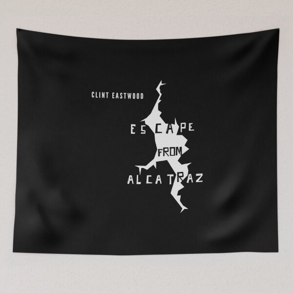 Item preview, Escape from Alcatraz Minimalist Poster | Clint Eastwood Classic Movie Art | Don Siegel Film Print designed and sold by MORKINO POSTERS.