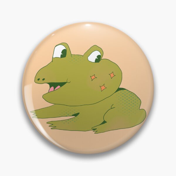 Item preview, Star Cheeks Frog (Orange) designed and sold by yellowflowerhut.