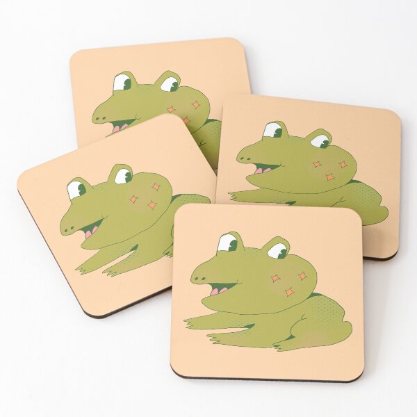 Item preview, Star Cheeks Frog (Orange) designed and sold by yellowflowerhut.